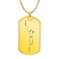 Serotonin Happiness Hormone Chemical Structure Diagram Dog Tag Pendant
