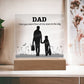 DAD Gift Plaque LED Light Of Father and Child