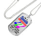 Spoonie Superhero Fighting One Spoon At A Time Dog Tag