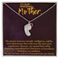 To Our Amazing Mother Footprints Necklace with customizable engraving on each foot and a choice of birthstone placed on big toe. Gift boxed with a sentimental message card.