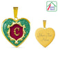 Heart Pendant Monograms C Alphabet Initial Bangle