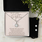 My Beautiful Bonus Daughter - Necklace and CZ Earring Gift Boxed Set
