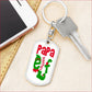 Papa Elf Christmas Keychain